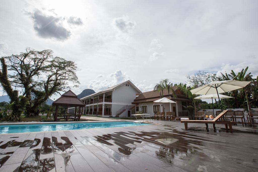 Thavisouk Riverside Hotel Vang Vieng Eksteriør bilde