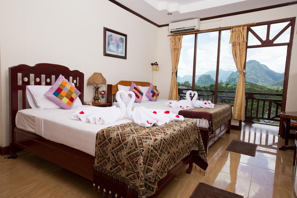 Thavisouk Riverside Hotel Vang Vieng Eksteriør bilde