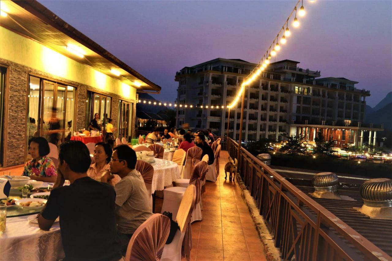 Thavisouk Riverside Hotel Vang Vieng Eksteriør bilde
